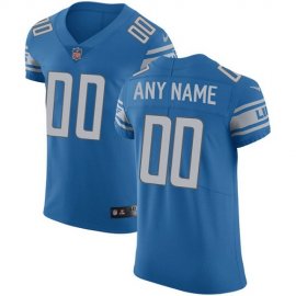 Nike Detroit Lions Customized Blue Team Color Stitched Vapor Untouchable Elite Mens NFL Jersey