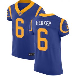 Nike Los Angeles Rams #6 Johnny Hekker Royal Blue Alternate Mens Stitched NFL Vapor Untouchable Elite Jersey
