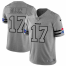 Buffalo Buffalo Bills #17 Josh Allen Mens Nike Gray Gridiron II Vapor Untouchable Limited NFL Jersey