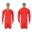 Russia Blank Red Long Sleeves Goalkeeper Soccer Country Jersey