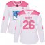 Adidas New York Rangers #26 Jimmy Vesey White/Pink Authentic Fashion Womens Stitched NHL Jersey