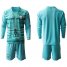 France Blank Light Blue Goalkeeper Long Sleeves Soccer Country Jersey