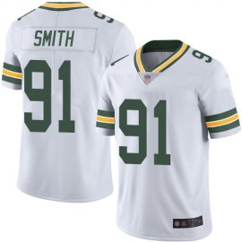 Nike Green Bay Packers #91 Preston Smith White Mens Stitched NFL Vapor Untouchable Limited Jersey
