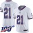 Nike New York Giants #21 Jabrill Peppers White Mens Stitched NFL Limited Rush 100th Season Jersey