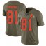 Nike Cleveland Browns #81 Austin Hooper Olive Mens Stitched NFL Limited 2017 Salute To Service Jersey