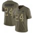 Nike Carolina Panthers #24 James Bradberry Olive/Camo Mens Stitched NFL Limited 2017 Salute To Service Jersey