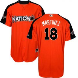 St.Louis Cardinals #18 Carlos Martinez Orange 2017 All-Star National League Stitched Youth MLB Jersey