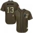 Baltimore Orioles #13 Manny Machado Green Salute to Service Stitched Youth MLB Jersey