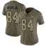 Nike Philadelphia Eagles #84 Greg Ward Jr. Olive/Camo Womens Stitched NFL Limited 2017 Salute To Service Jersey