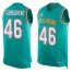Nike Miami Dolphins #46 Noah Igbinoghene Aqua Green Team Color Mens Stitched NFL Limited Tank Top Jersey