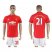 Manchester United #21 Ander Herrera Red Home Soccer Club Jersey