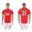 Manchester United #21 Ander Herrera Red Home Soccer Club Jersey