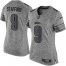 Nike Detroit Lions #9 Matthew Stafford Gray Womens Stitched NFL Limited Gridiron Gray Jersey