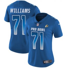 Nike Washington Football Team #71 Trent Williams Royal Womens Stitched NFL Limited NFC 2018 Pro Bowl Jersey