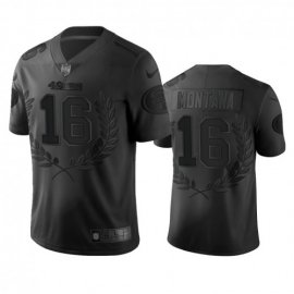 San Francisco 49ers #16 Joe Montana Mens Nike Black NFL MVP Limited Edition Jersey