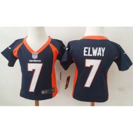 Toddler Nike Denver Broncos #7 John Elway Navy Blue Alternate Stitched NFL Elite Jersey