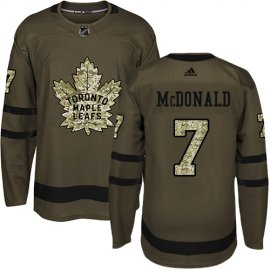 Adidas Toronto Maple Leafs #7 Lanny McDonald Green Salute to Service Stitched NHL Jersey