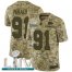Nike Kansas City Chiefs #91 Derrick Nnadi Camo Super Bowl LIV 2020 Youth Stitched NFL Limited 2018 Salute To Service Jersey
