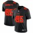 Cleveland Browns #95 Myles Garrett Mens Nike Team Logo Dual Overlap Limited NFL Jersey Black