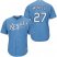 Kansas City Royals #27 Raul Mondesi Light Blue Cool Base Stitched Youth MLB Jersey