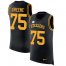 Nike Pittsburgh Steelers #75 Joe Greene Black Team Color Mens Stitched NFL Limited Rush Tank Top Jersey