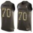 Nike Tennessee Titans #70 Ty Sambrailo Green Mens Stitched NFL Limited Salute To Service Tank Top Jersey