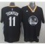 Golden State Warriors #11 Klay Thompson New Black Alternate Stitched NBA Jersey