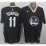 Golden State Warriors #11 Klay Thompson New Black Alternate Stitched NBA Jersey