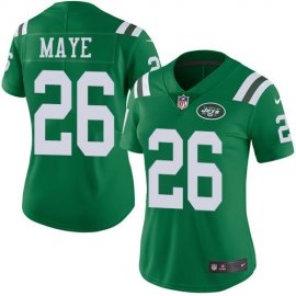 Nike New York Jets #26 Marcus Maye Green Womens Stitched NFL Limited Rush Jersey
