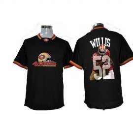 Nike San Francisco 49ers #52 Patrick Willis Black Mens NFL Game All Star Fashion Jersey