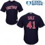 Boston Red Sox #41 Chris Sale Navy Blue Alternate Womens Stitched MLB Jersey