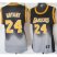 Cheap Women Los Angeles Lakers 24 Kobe Bryant Black Grey Revolution 30 Swingman NBA Jerseys
