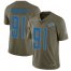 Nike Detroit Lions #91 AShawn Robinson Olive Mens Stitched NFL Limited 2017 Salute to Service Jersey
