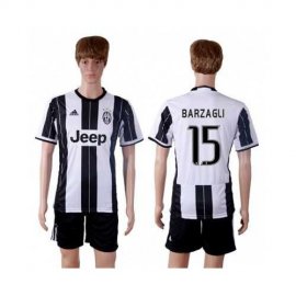 Juventus #15 Barzagli Home Soccer Club Jersey