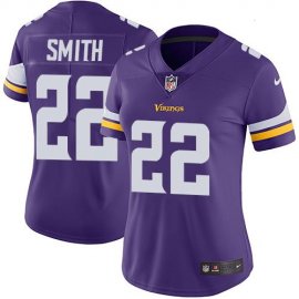 Nike Minnesota Vikings #22 Harrison Smith Purple Team Color Womens Stitched NFL Vapor Untouchable Limited Jersey