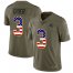 Nike Carolina Panthers #3 Will Grier Olive/USA Flag Youth Stitched NFL Limited 2017 Salute To Service Jersey