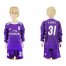 Real Madrid #31 R.Yanez Away Long Sleeves Kid Soccer Club Jersey