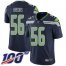 Nike Seattle Seahawks #56 Jordyn Brooks Steel Blue Team Color Youth Stitched NFL 100th Season Vapor Untouchable Limited Jersey