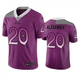 Minnesota Minnesota Vikings #20 Mackensie Alexander Purple Vapor Limited City Edition NFL Jersey