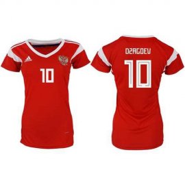 Womens Russia #10 Dzagoev Home Soccer Country Jersey
