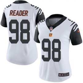 Nike Cincinnati Bengals #98 D.J. Reader White Womens Stitched NFL Limited Rush Jersey