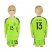 Spain #13 De Gea Shiny Green Long Sleeves Goalkeeper Kid Soccer Country Jersey