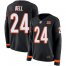 Nike Cincinnati Bengals #24 Vonn Bell Black Team Color Womens Stitched NFL Limited Therma Long Sleeve Jersey