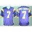 LSU Tigers 7# Honey Badger Tryann Mathieu Nick Name Purple College Football NCAA Jersey