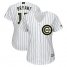 Chicago Cubs #17 Kris Bryant White(Blue Strip) 2018 Memorial Day Cool Base Womens Stitched MLB Jersey