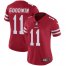 Nike San Francisco 49ers #11 Marquise Goodwin Red Team Color Womens Stitched NFL Vapor Untouchable Limited Jersey