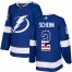 Adidas Tampa Bay Lightning #2 Luke Schenn Blue Home Authentic USA Flag Stitched NHL Jersey