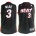 Revolution 30 Miami Heat 3 Dwyane Wade Black Swingman Jersey Cheap