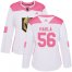 Adidas Vegas Golden Knights #56 Erik Haula White/Pink Authentic Fashion Womens Stitched NHL Jersey