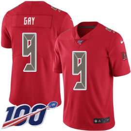 Nike Tampa Bay Buccaneers #9 Matt Gay Red Mens Stitched NFL Limited Rush 100th Season Jersey